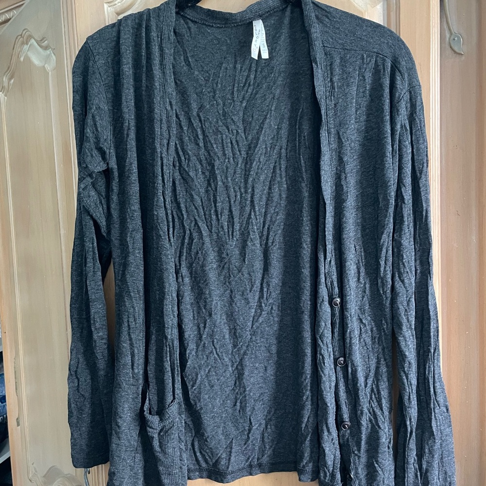 Color Story Gray Cardigan Sweater